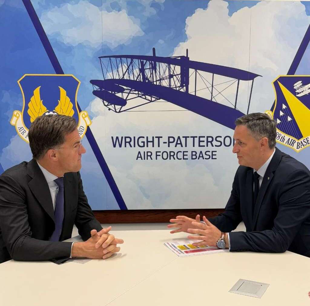 Rutte Reaffirms NATO’s Commitment to Bosnia and Herzegovina’s Security in Talks with Becirovic