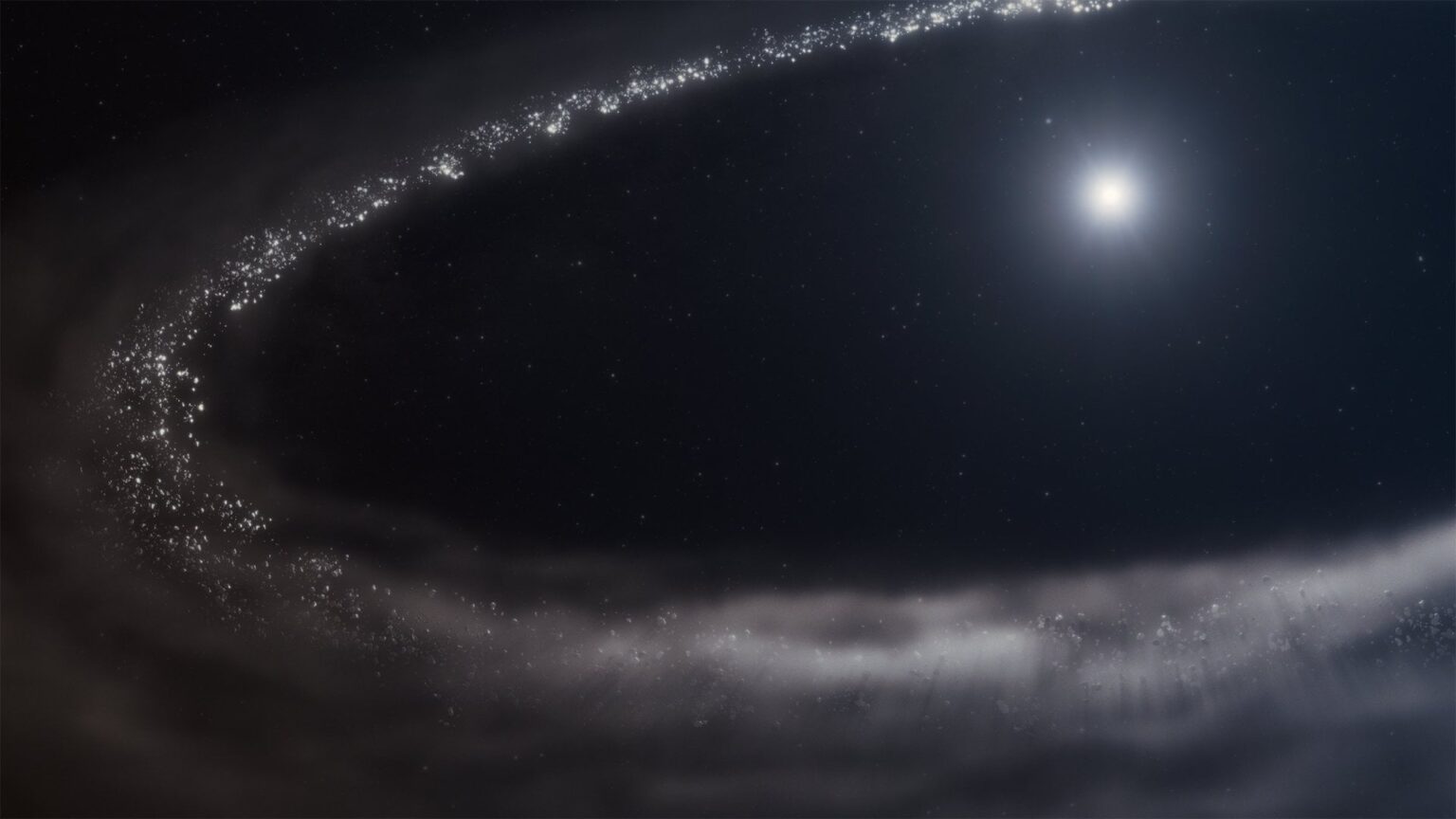 James Webb Space Telescope discovers an alien planetary system's icy edge