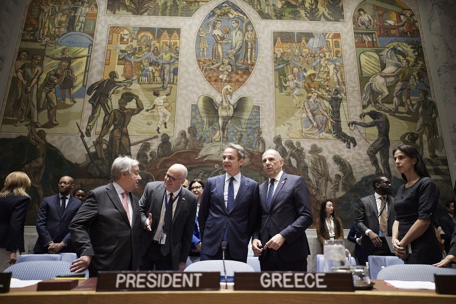 PM Mitsotakis at UN Security Council, reaffirms Greece’s role in protecting freedom of navigation [video]