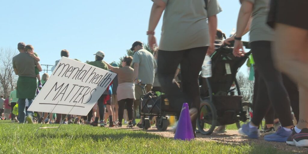 Hundreds walk to raise awareness for mental health