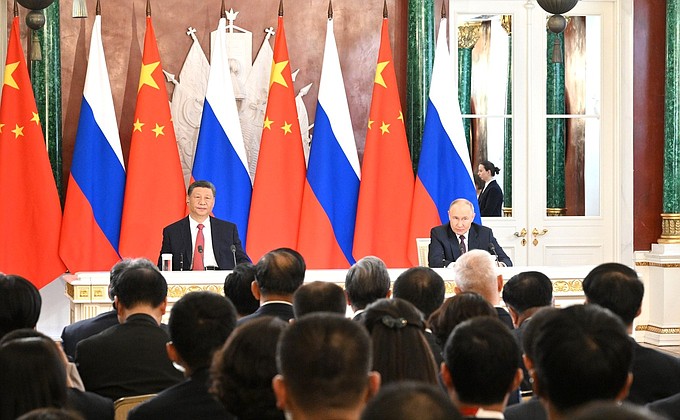 Media statements by Vladimir Putin and Xi Jinping • President of Russia