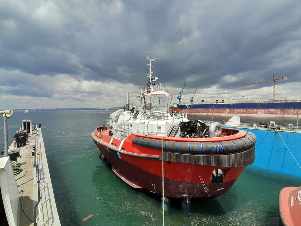 Sanmar launches first tugboat for Greece Sanmar launches first tugboat for Greece