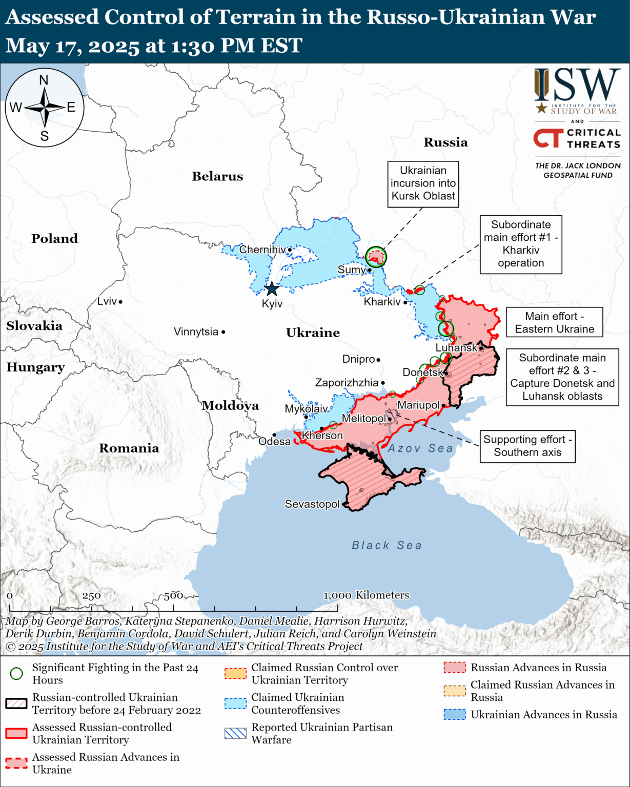 Russian Offensive Campaign Assessment, May 17, 2025