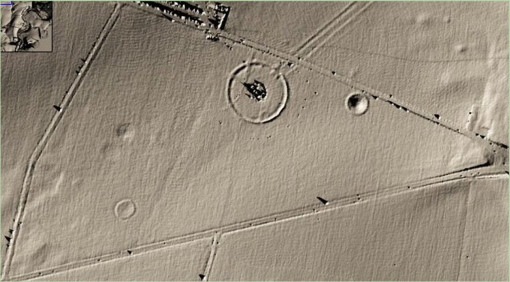 Stonehenge overhead drone image using Lidar
