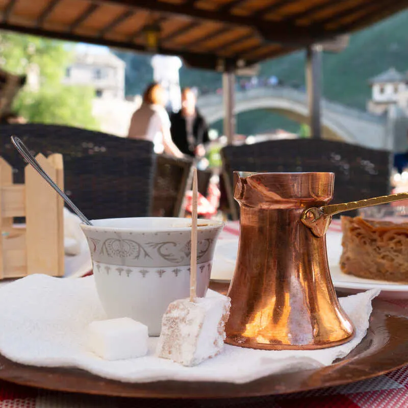 Traditional Bosnian Coffee And Tea Table, Bosnia and Herzegovina
