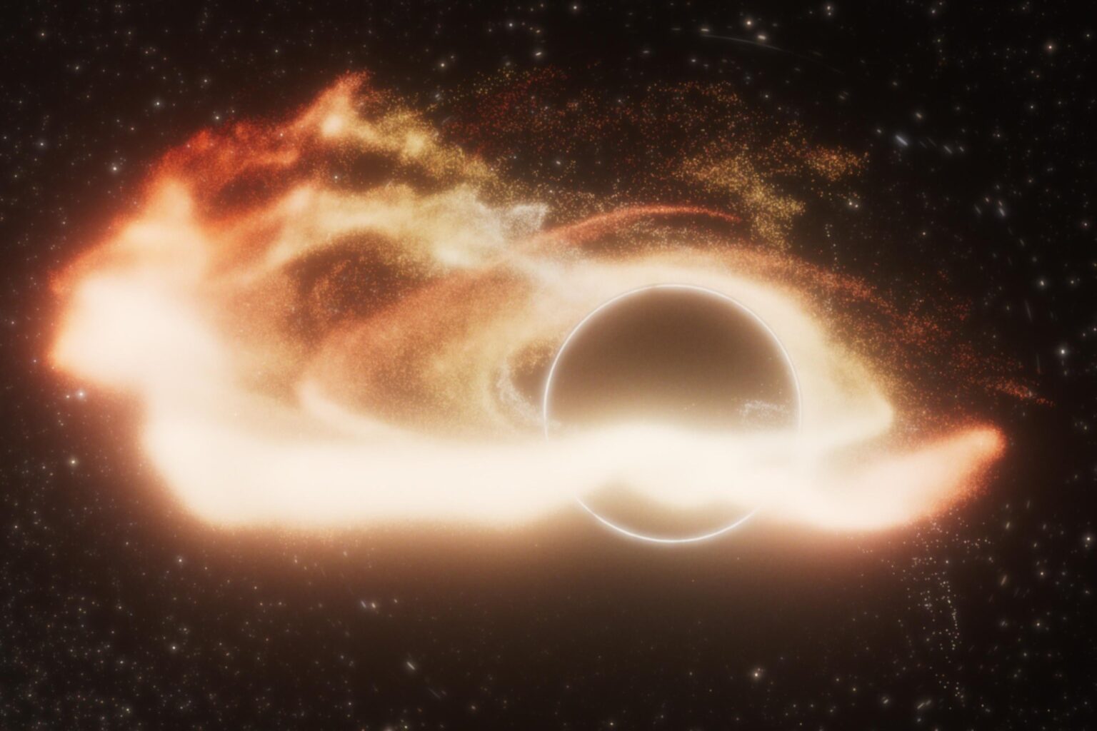 "Space Jaws": NASA reveals roaming monster black hole that's eating stars