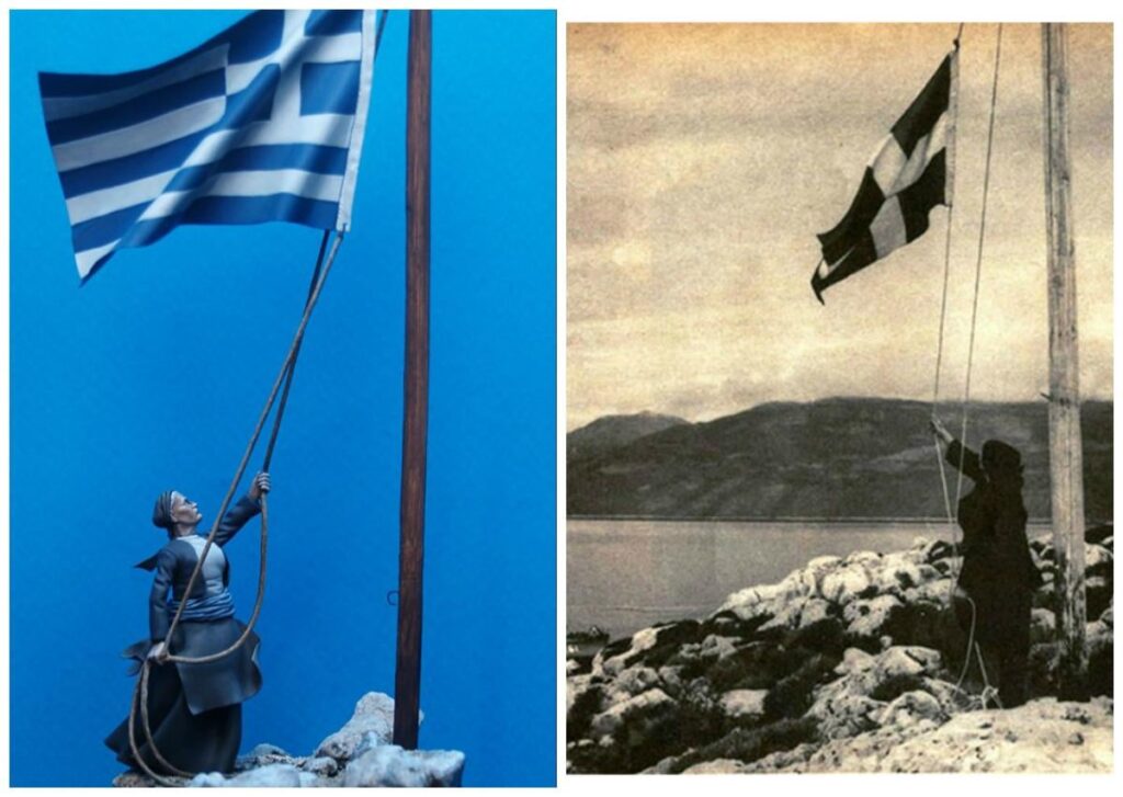 The Lady of Rome, the islander, who has raised the Greek flag for 40 years in the Aegean. "I went through hardships, but here you feel more of Greece, lost in the sea" - TIME MACHINE