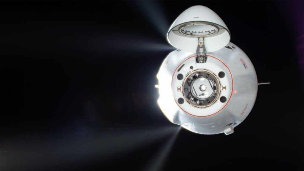 CRS-32 Dragon Cargo Ship unlocking from ISS livestream