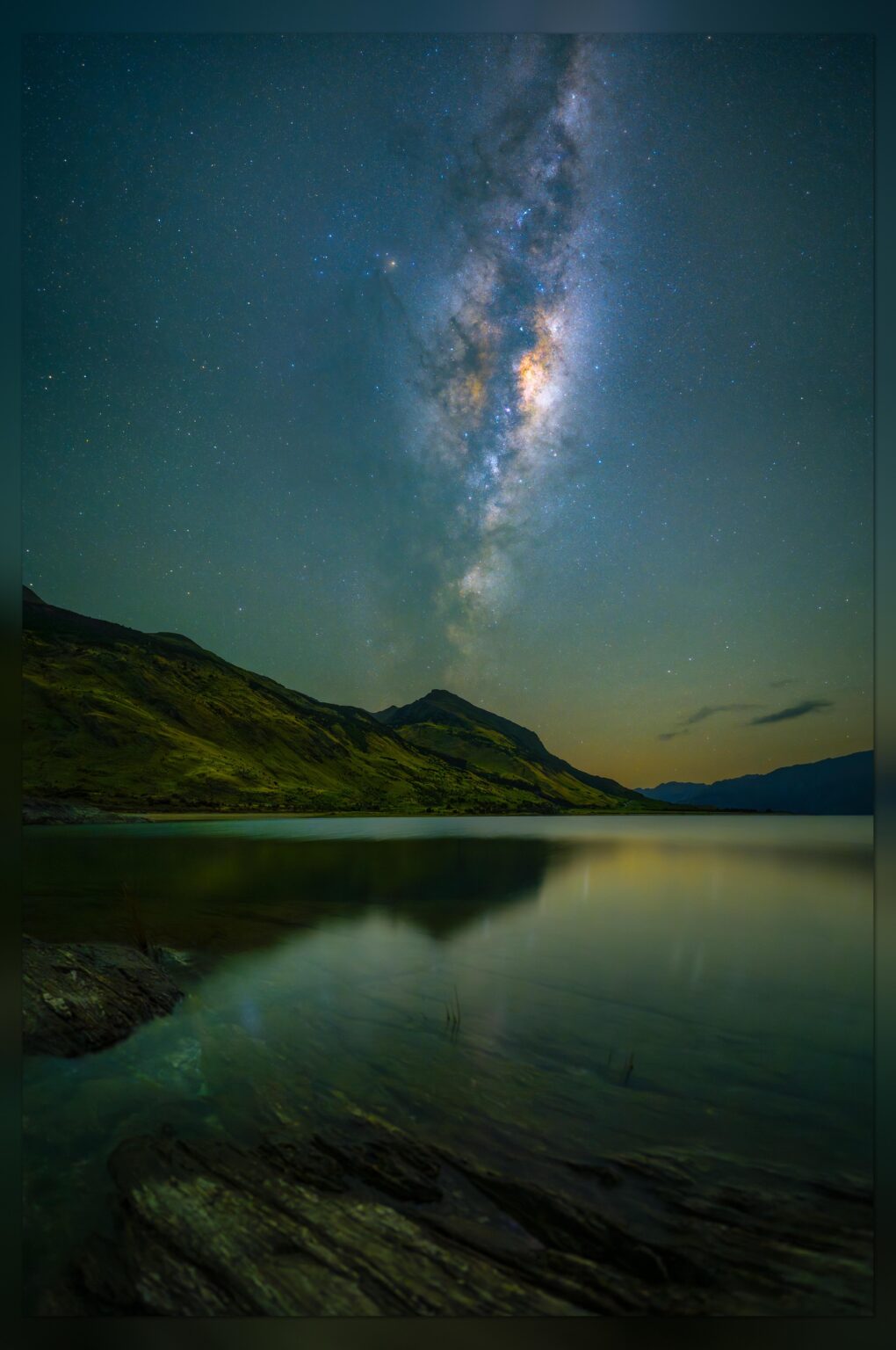 The Milky Way over Lake Hāwea, New Zealand