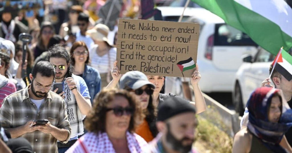 Hundreds of pro-Palestinian supporters march in Malta Hundreds of pro-Palestinian supporters march in Malta