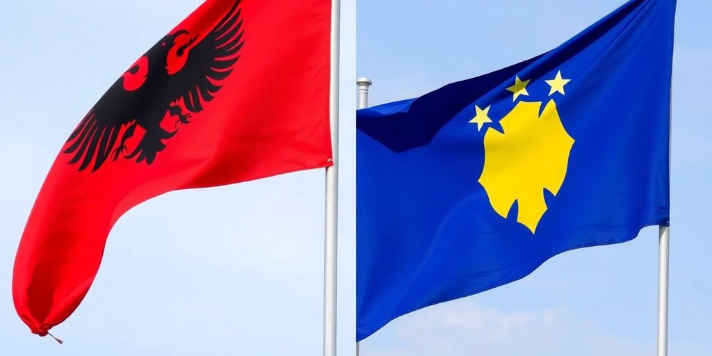 Kosovo Or Albania: A Flag Of Identity Debate Kosovo Or Albania: A Flag Of Identity Debate