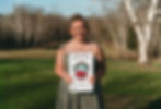 Photo of Bella MacArthur, Sacopee Valley High School student and winner of the Norway Maine Arts Festival poster design contest.