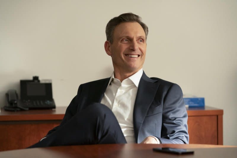 Bob Lipka (Tony Goldwyn) demands Deborah fire Ava on "Hacks," on Max Thursdays. Photo courtesy of Max