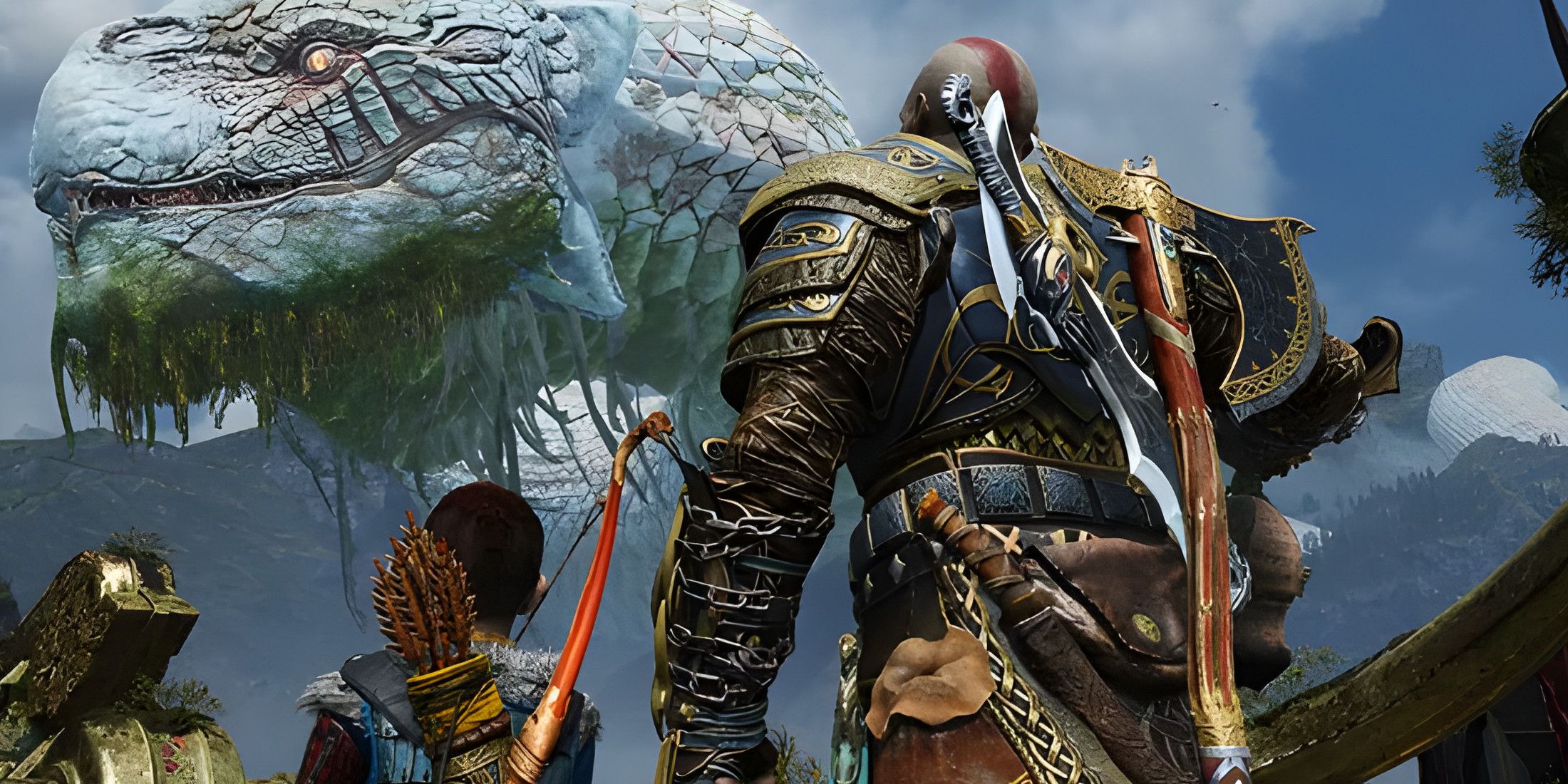 God of War 2018 Jormungur World Snake