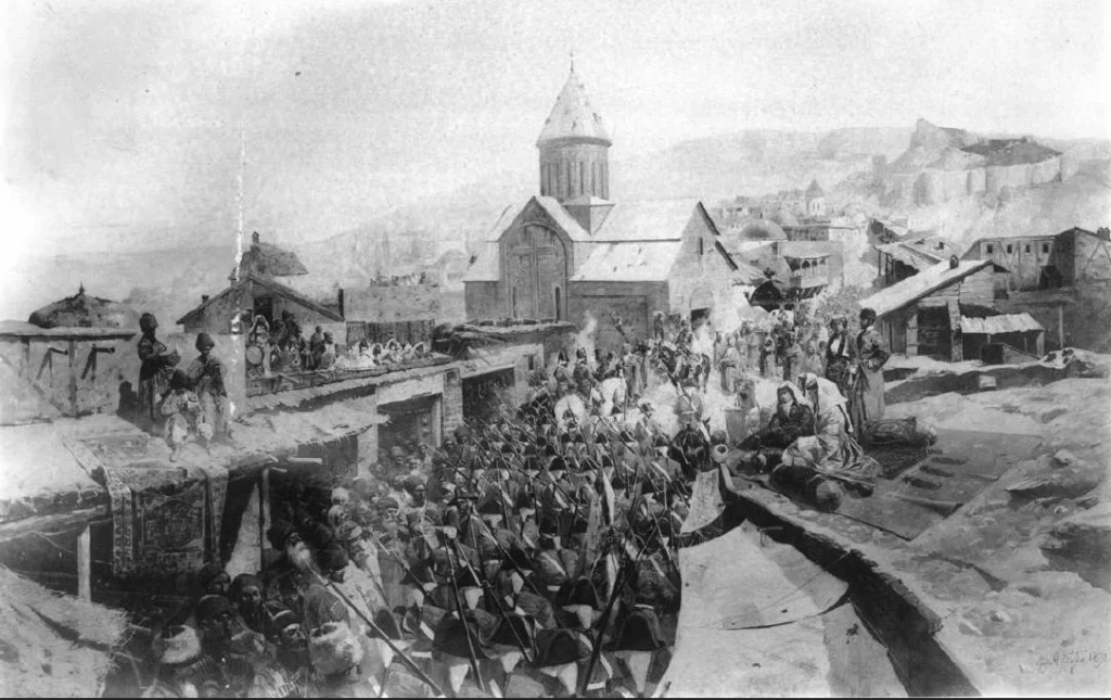 Russian troops enter Tiflis, 1799