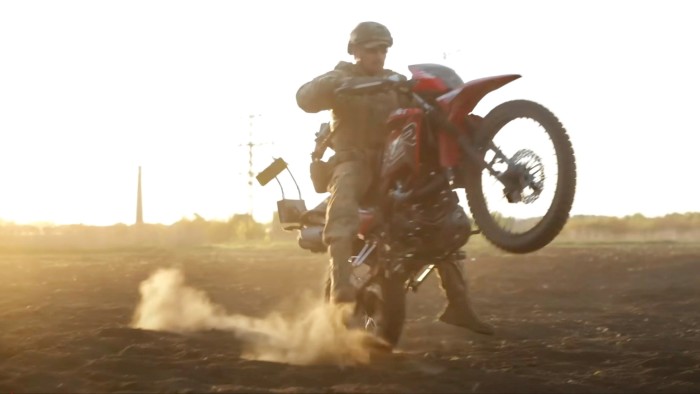 Ukraine’s biker squad seeks to outrun Russian drones