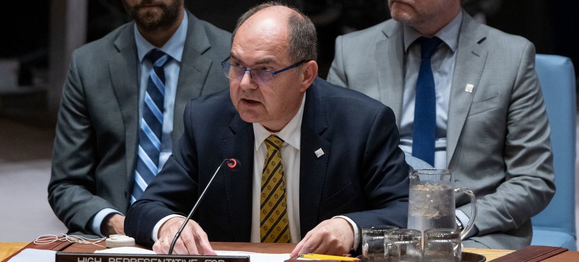 Christian Schmidt, High Representative for Bosnia and Herzegovina, briefs members of UN the Security Council on the situation in the country.