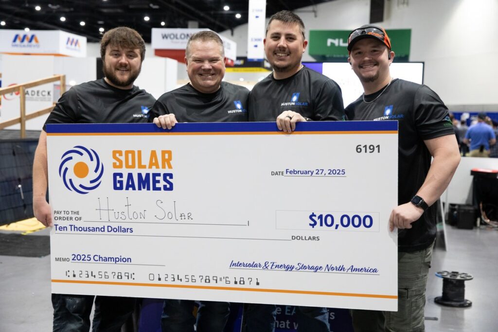 Huston Solar Solar Games winner