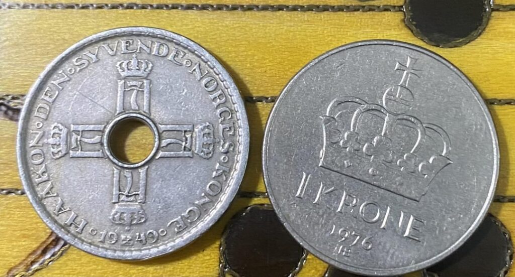 Why does one Krone have a hole while the other doesn’t?