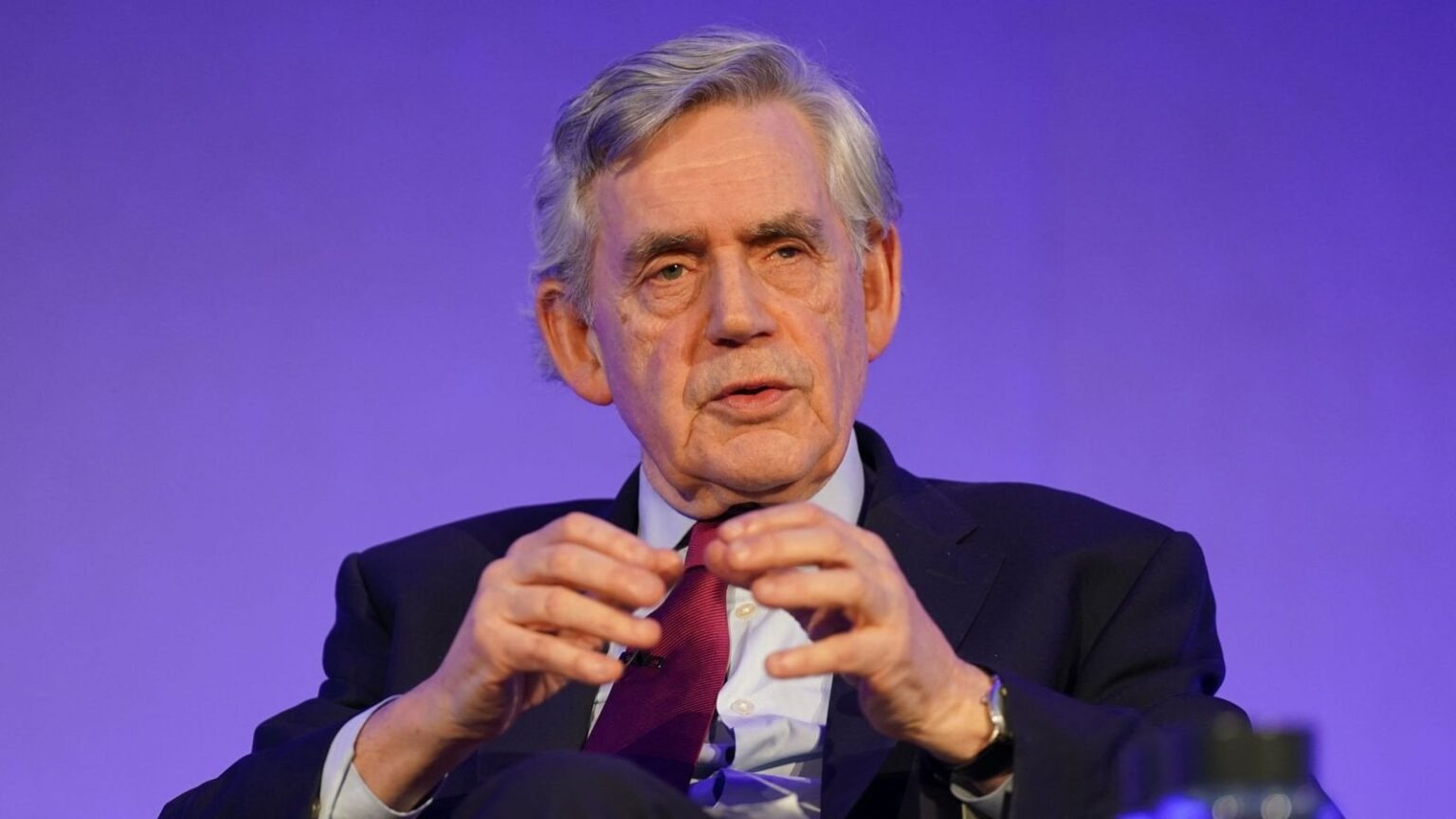 Gordon Brown suggests people on top rate of income tax should be excluded from winter fuel payments