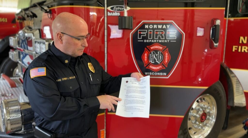 Norway Fire Department creates plans to help prevent cancer