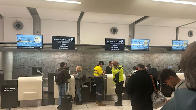 People at Christchurch Airport 