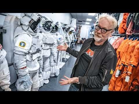 Adam Savage visits Global Effects where Hollywood gets its spacesuits, over 300 historical replicas