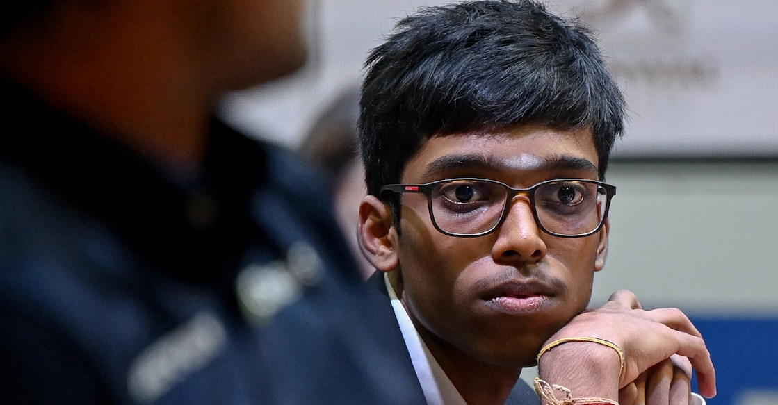 R Praggnanandhaa of India. File photo: AFP/ Dibyangshu Sarkar