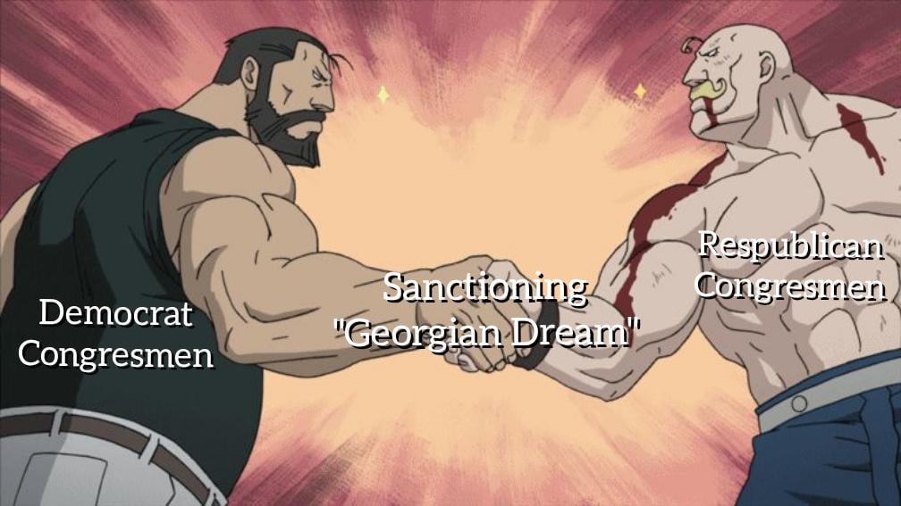 The U.S. House of Representatives passed the "MEGOBARI Act," which envisions imposing sanctions on the Georgian Dream government, with 349 votes in favor and 42 against