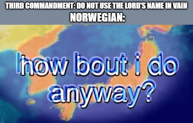 Is it just me or do we use "Jesus" and "God" much more than English?