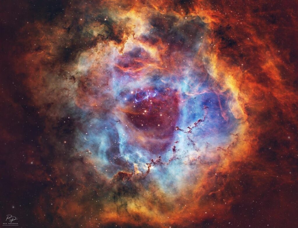 “The Furnace of Life” – A 2-panel Rosette Nebula Mosaic