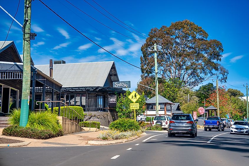 Streets and homes in Margaret River, Western Australia
