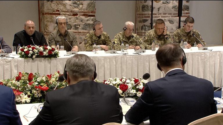 Ukrainian and Russian delegations meet in Turkey