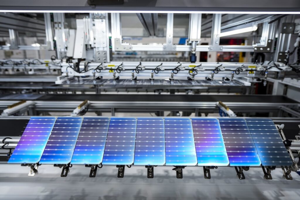 Elin Energy's solar panel manufacturing facility in Brookshire, Texas