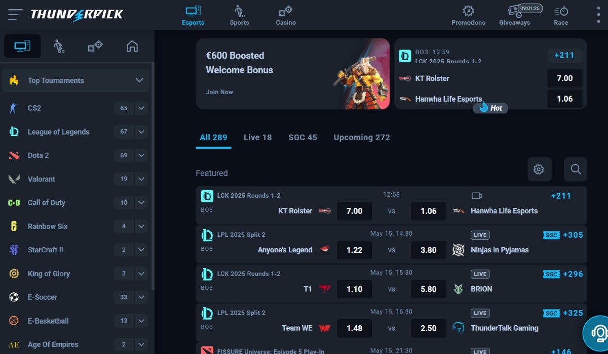 Thunderpick welcome bonus