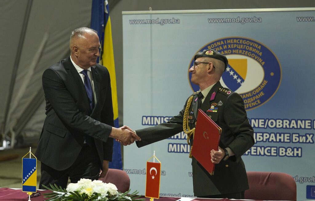 Türkiye donates advanced anti-drone system to Bosnia and Herzegovina’s air defense A ceremony was held for the “KANGAL FPV Anti-Drone System”, which was donated by Türkiye to the army of Bosnia and Herzegovina and is one of the new generation drone hunters developed by Aselsan with national facilities 16 May, 2025. (AA Photo)