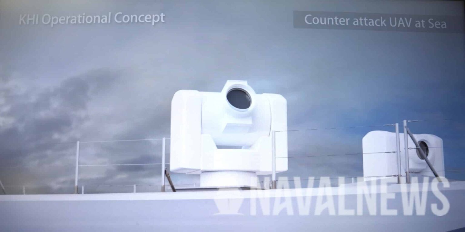 Kawasaki showcases for the first time naval version concept of their direct energy weapon - Naval News