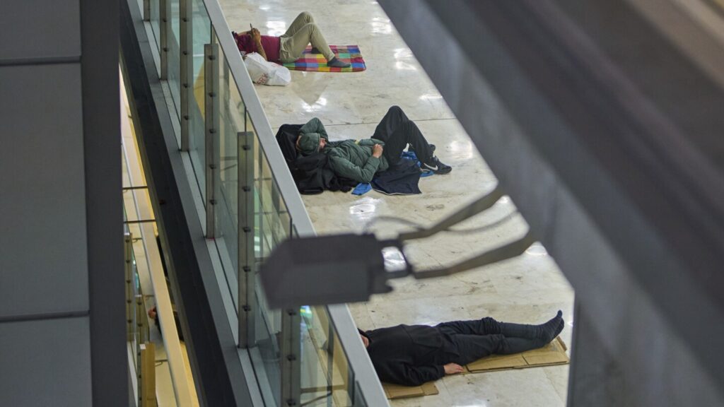 In Spain, a homelessness crisis unfolds in Madrid's airport