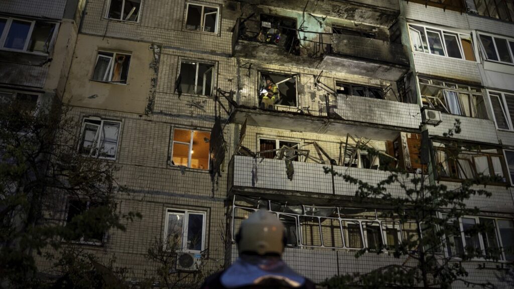 Kyiv comes under large-scale Russian drone and missile attack with explosions heard throughout city