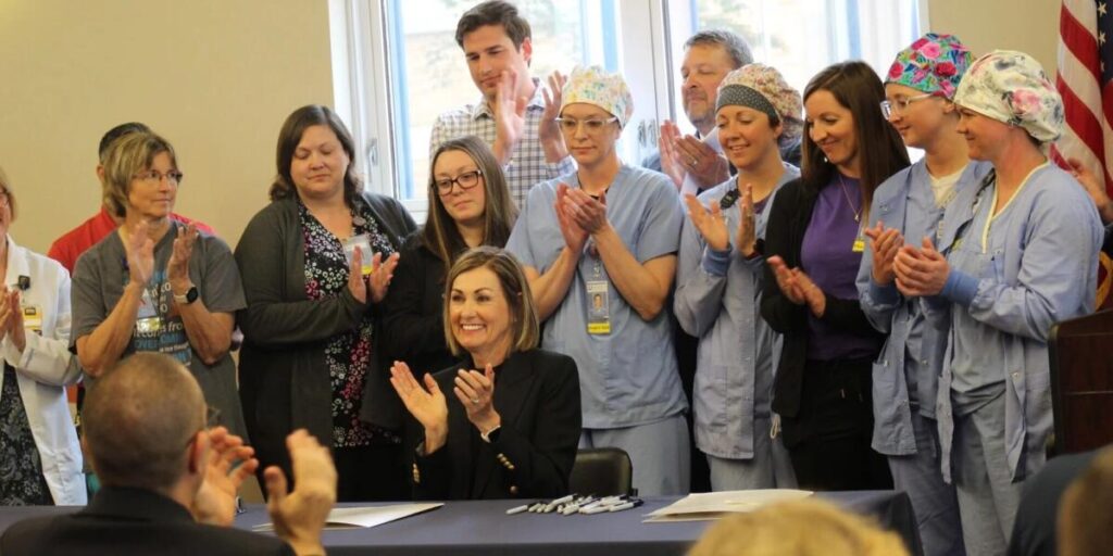 Gov. Reynolds signs bill addressing Iowa's health care workforce shortage, rural access