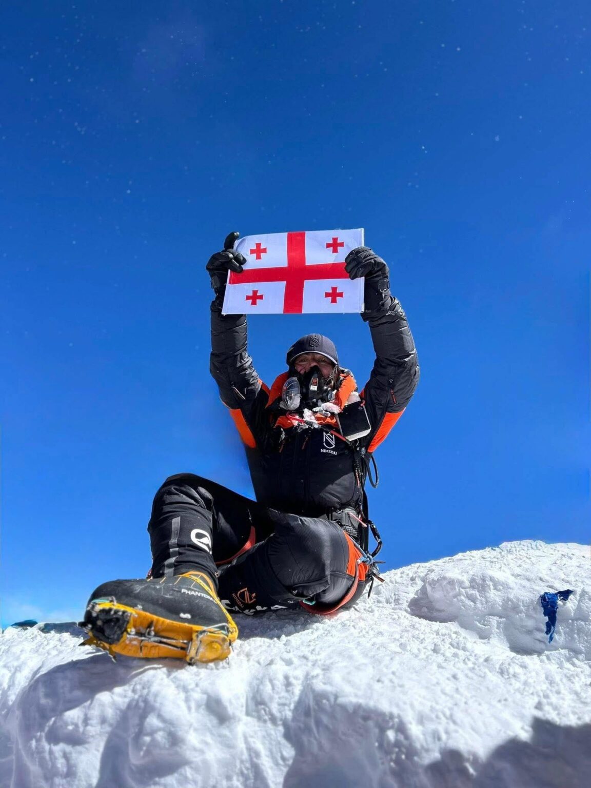 On May 18, 2025, at 9:10 AM Nepal time, Alina Gamsakhurdia made history by becoming the first georgian woman to reach the summit of Mount Everest.