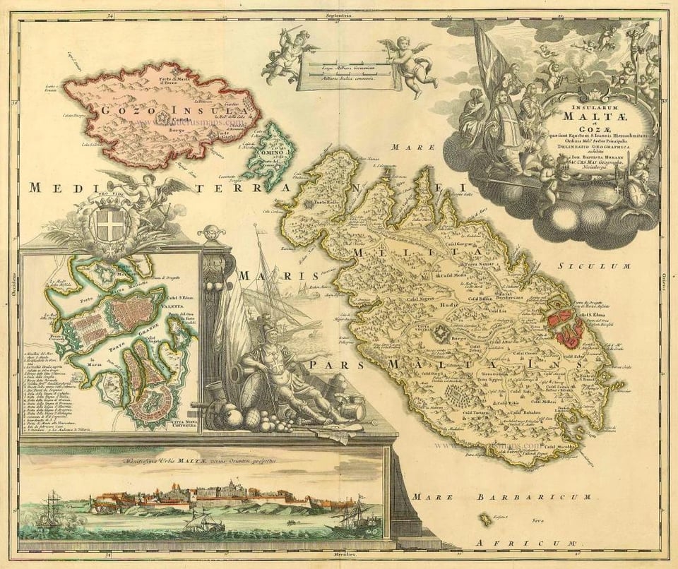 Purchasing an old map of Maltese Islands (print)