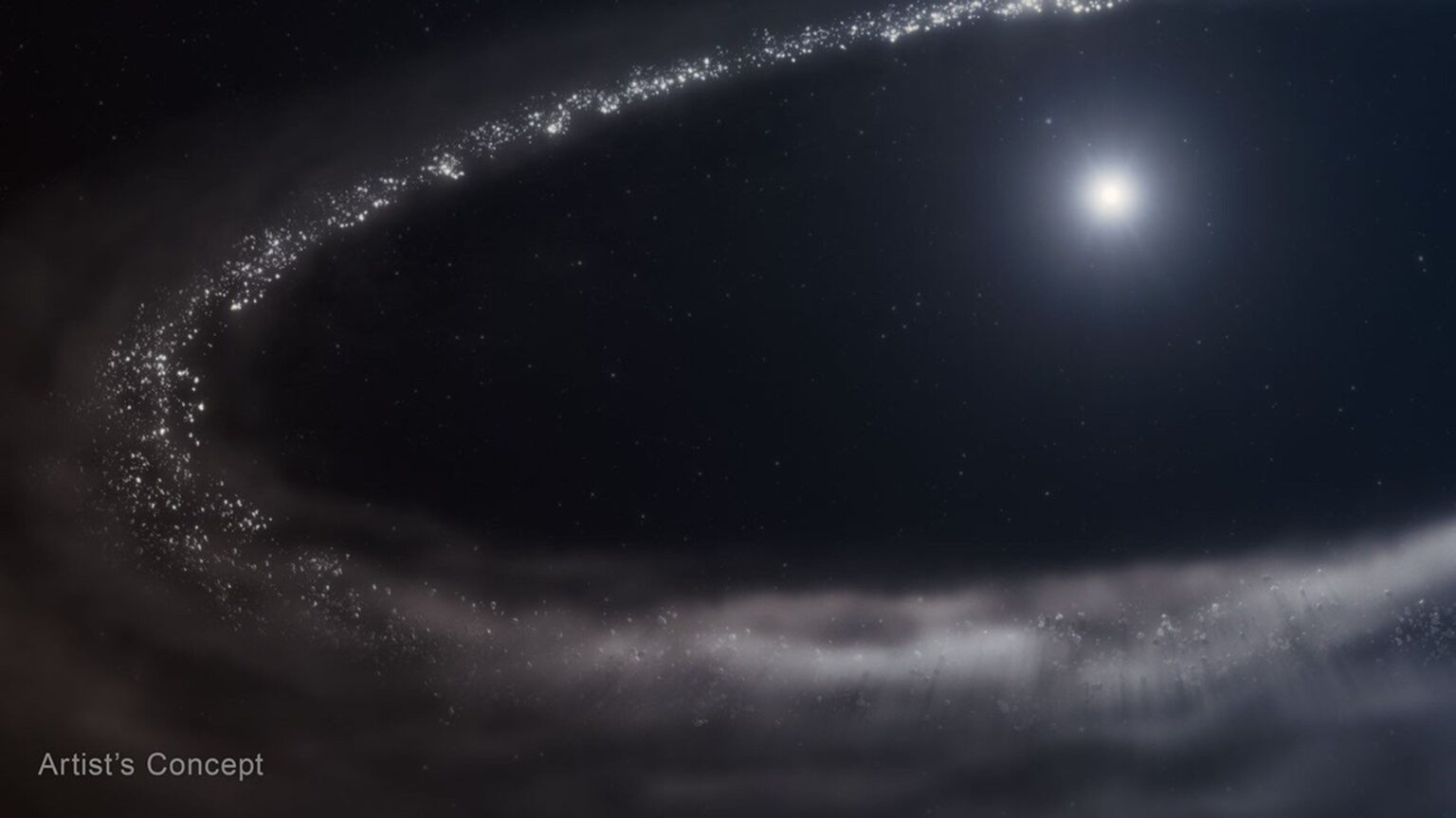 Another first: Webb identifies frozen water in young star system