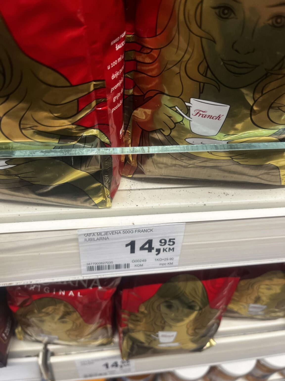 Bingo, half an hour ago? Am I wrong because I was surprised by the price of coffee?