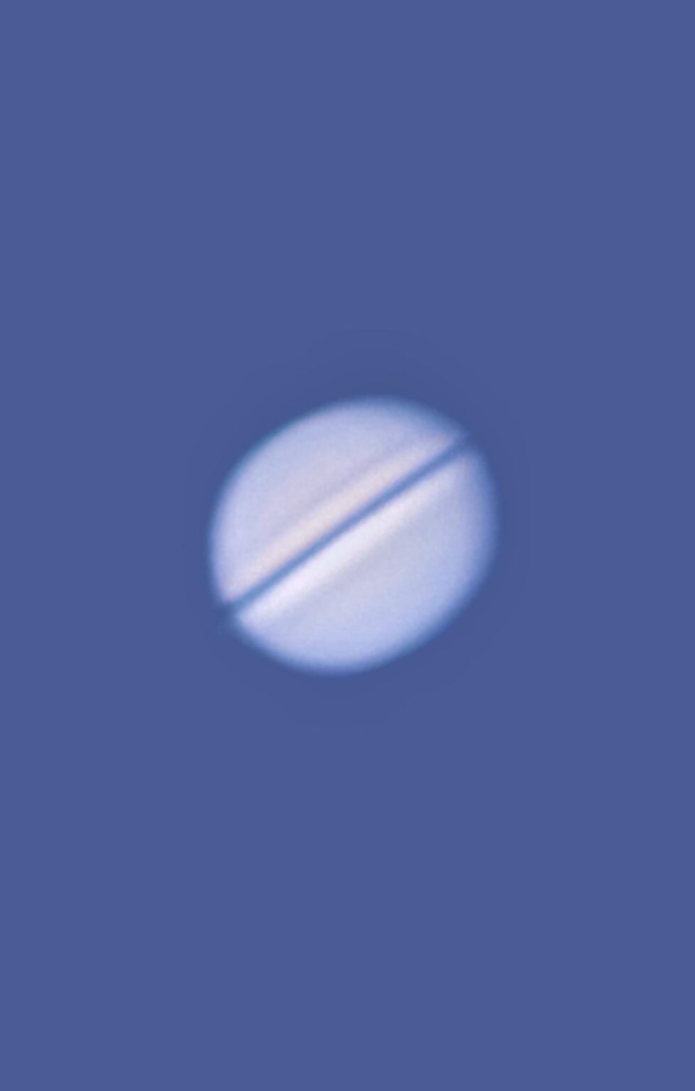 Saturn is Back to the Morning Skies; Here’s my Latest Image of it Through my Telescope.