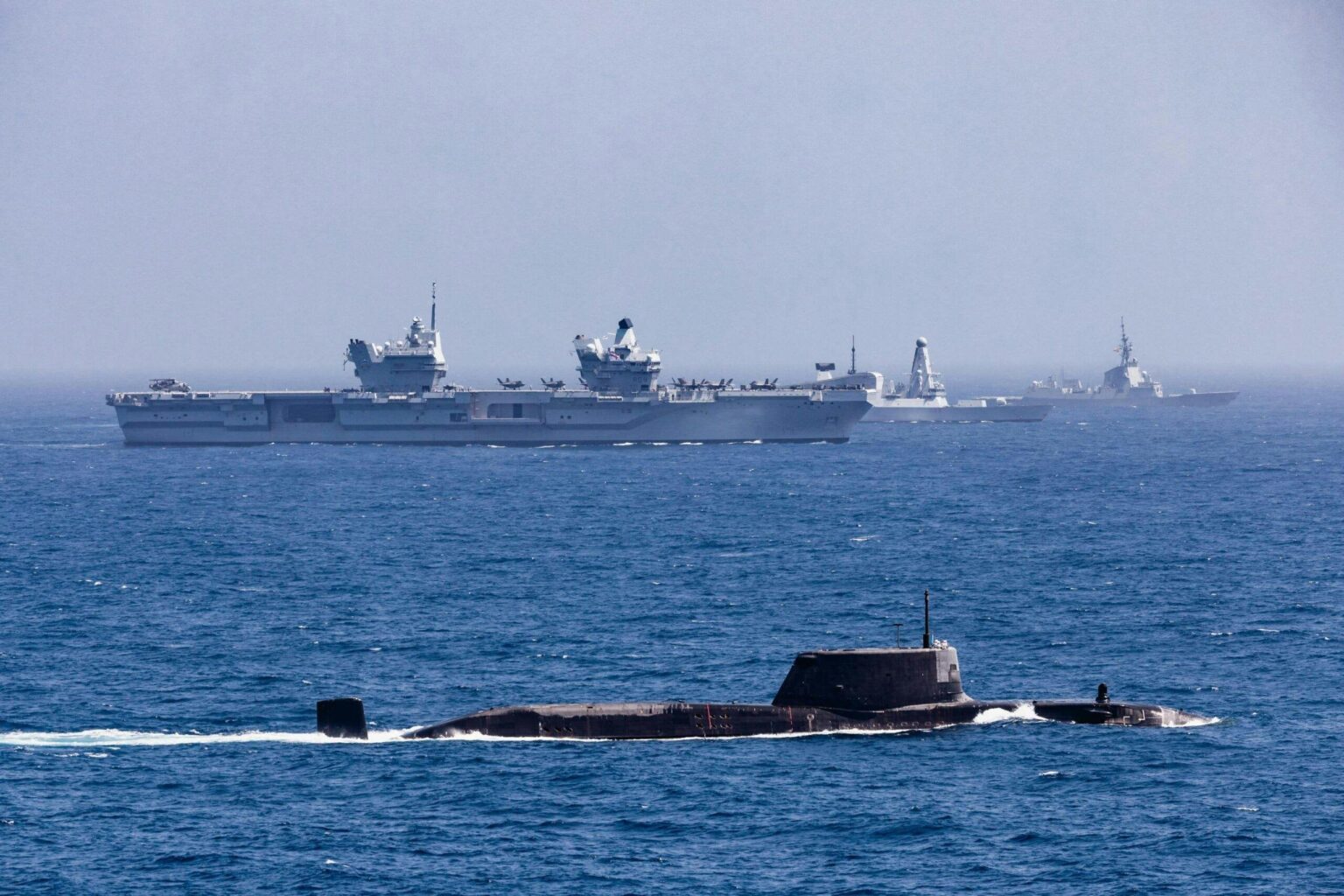 British Carrier Strike Group enters Red Sea