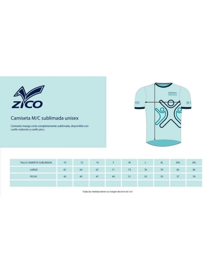 Spanish sizing