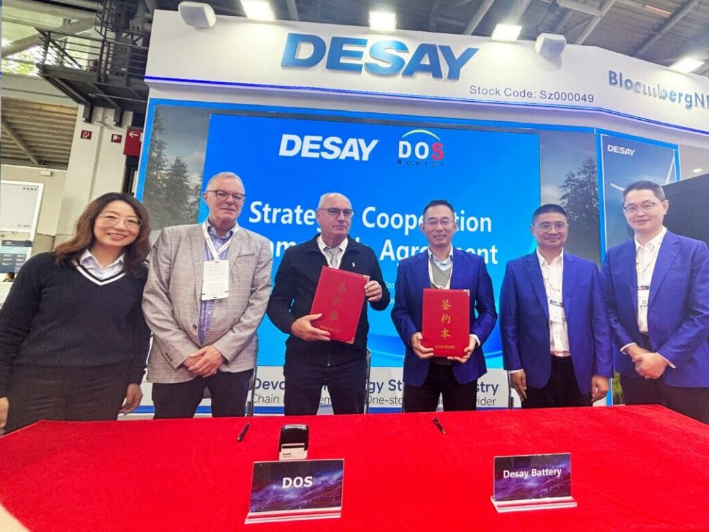 Desay Battery and DOS sign strategic cooperation agreement