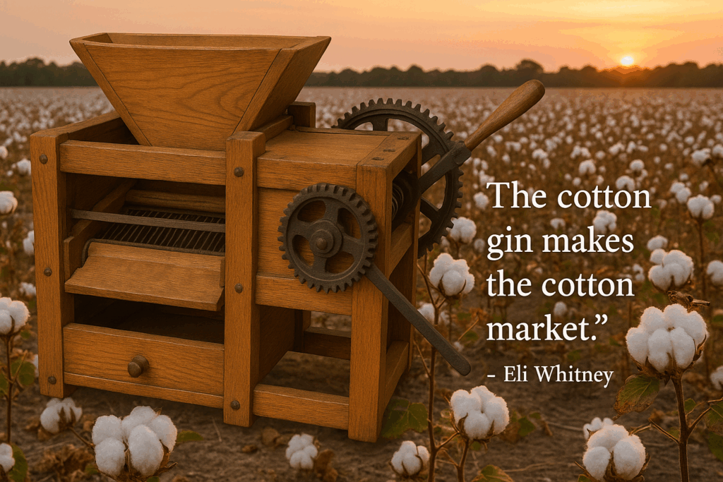Cotton, Cotton Gin, Helped Shape American Ag Economy Cotton, Cotton Gin, Helped Shape American Ag Economy