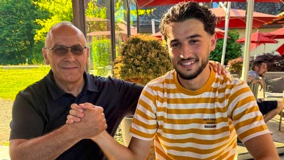 Agim Ademi with Leon Avdullahu.